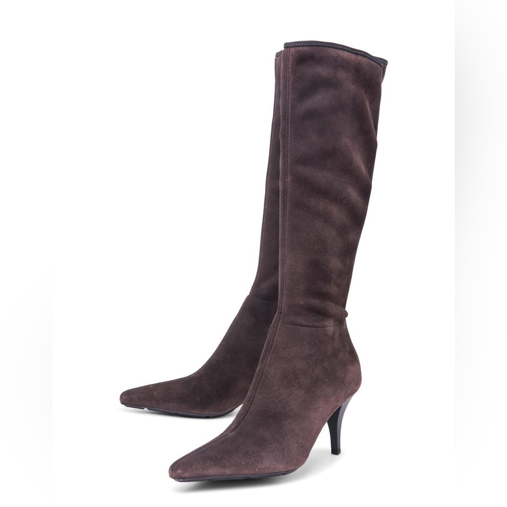 Prada Brown Over the Knee Boots